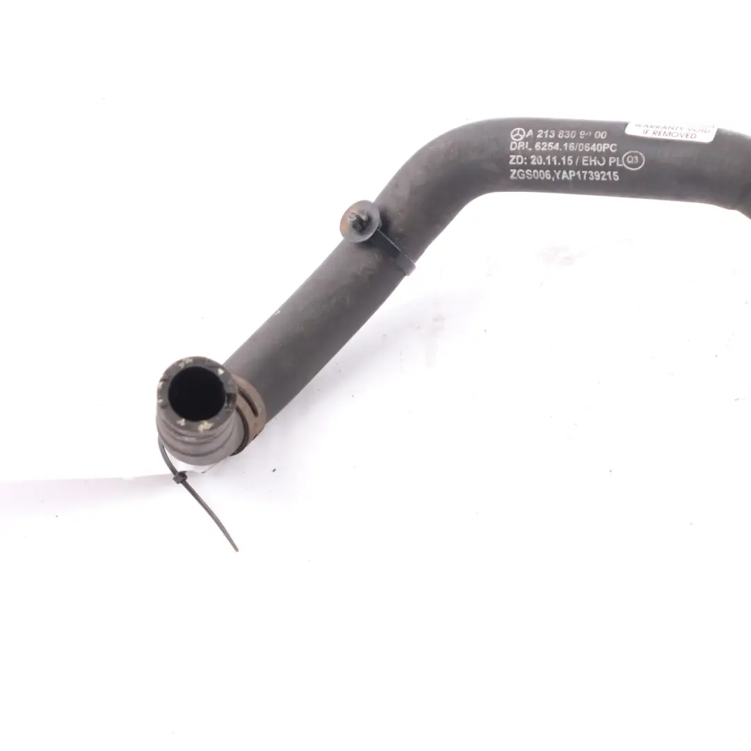 Mercedes W213 Coolant Water Pipe Hose - SKU A2138309000 - Part number A2138309000