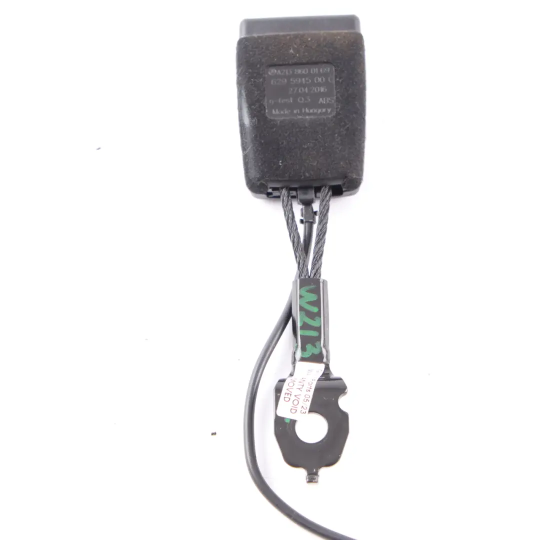 Mercedes W213 Boucle de ceinture de sécurité Siège avant gauche - SKU A2138600169 - Numéro de pièce A2138600169