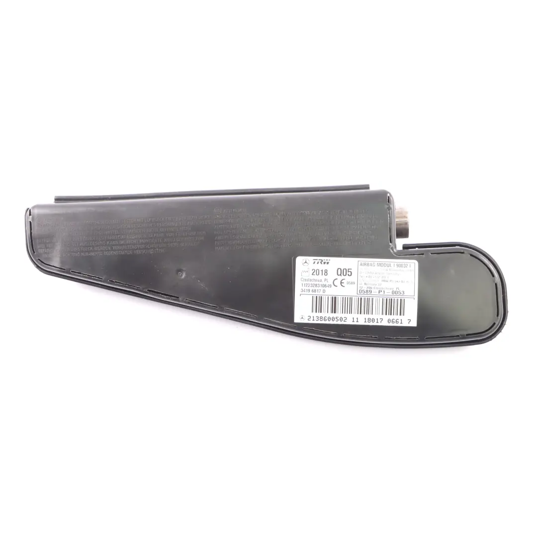 Mercedes X253 Module d'airbag latéral du siège avant gauche - SKU a2138600502 - Numéro de pièce A2138600502
