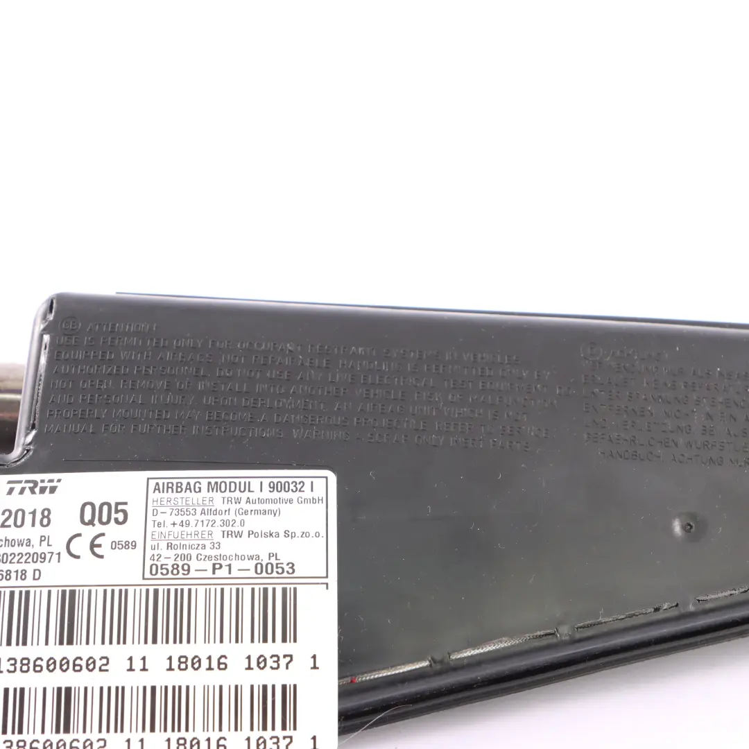Modulo aria laterale anteriore destro aria sedile per Mercedes GLC X253 con numero di parte A2138600602 Mercedes GLC X253 Modulo aria laterale anteriore destro aria sedile - SKU A2138600602 - Numero di parte A2138600602