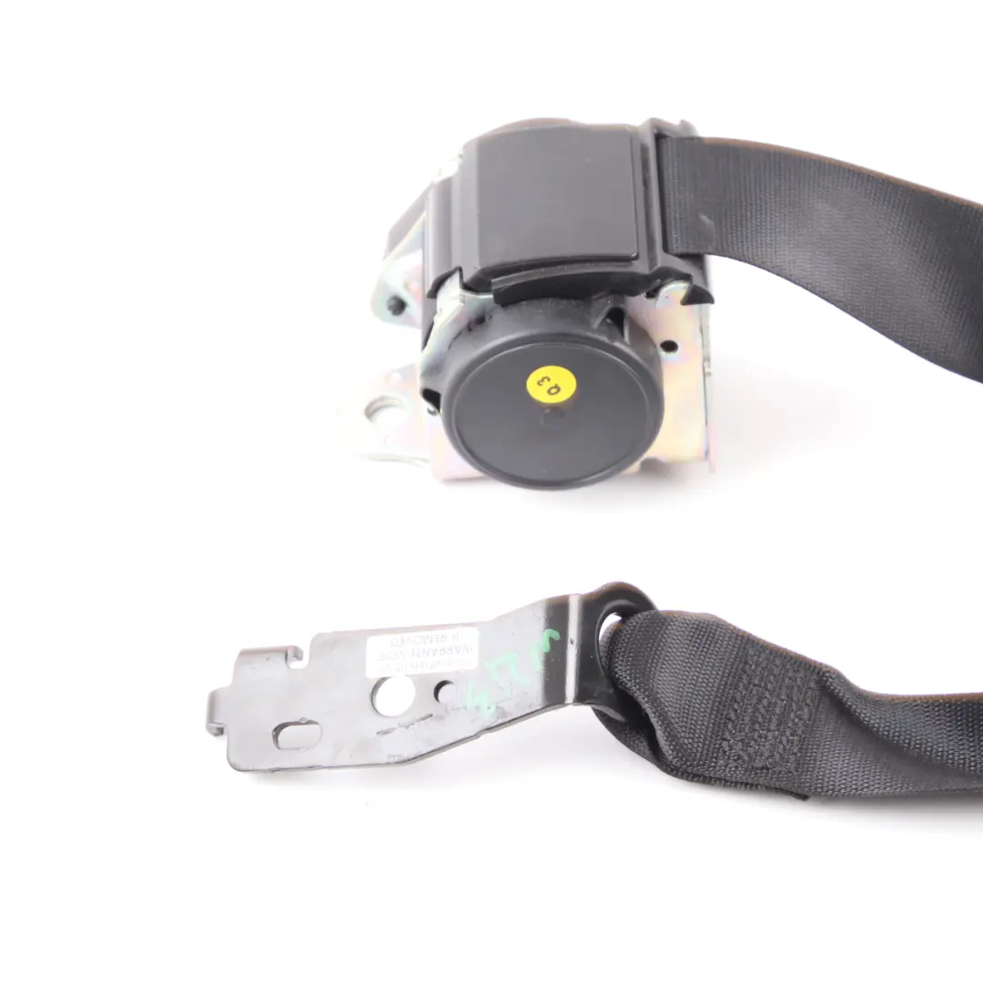 Mercedes W213 Seat Belt Safety Belt Rear Centre Middle Black - SKU A2138601385 - Part number A2138601385