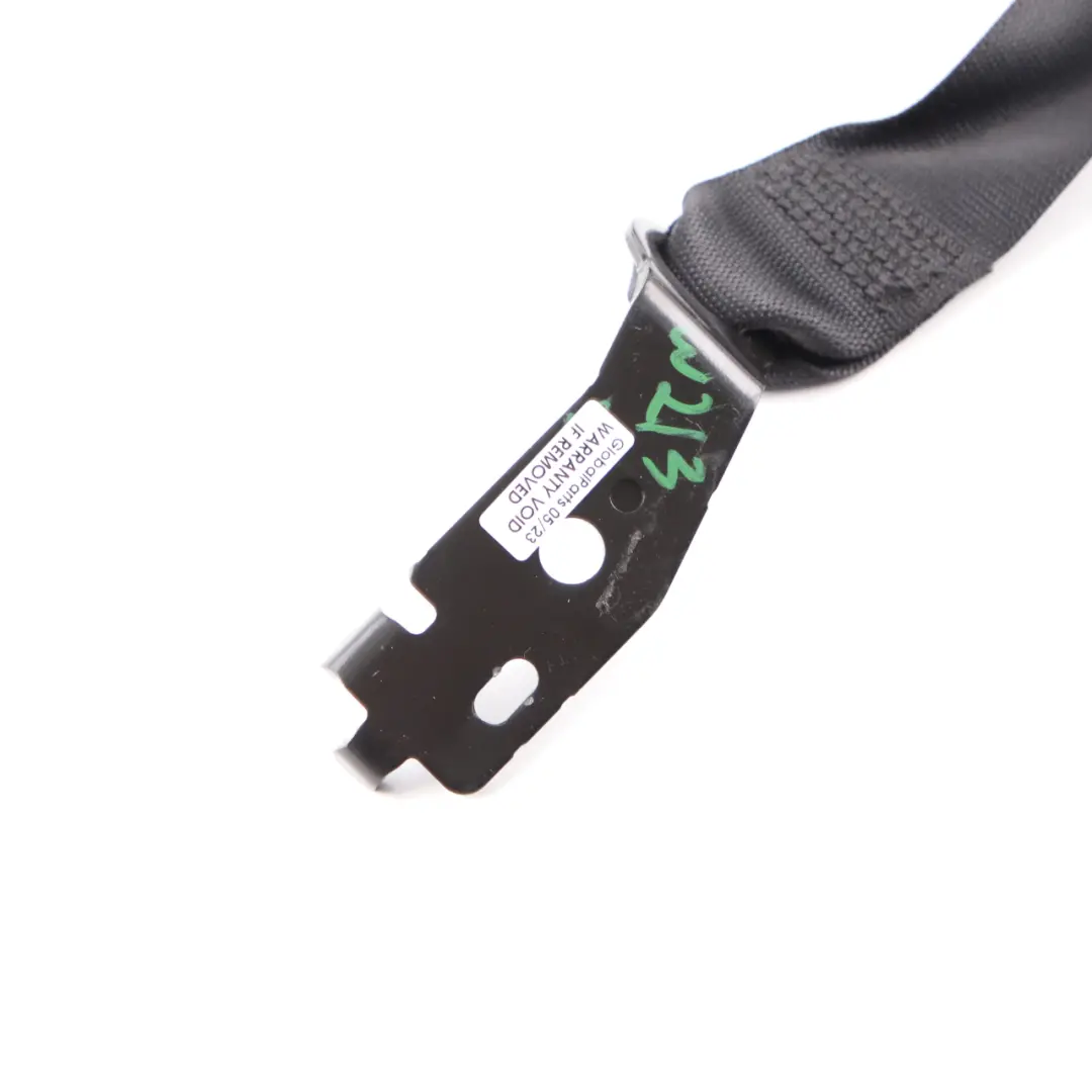 Mercedes W213 Seat Belt Safety Belt Rear Centre Middle Black - SKU A2138601385 - Part number A2138601385