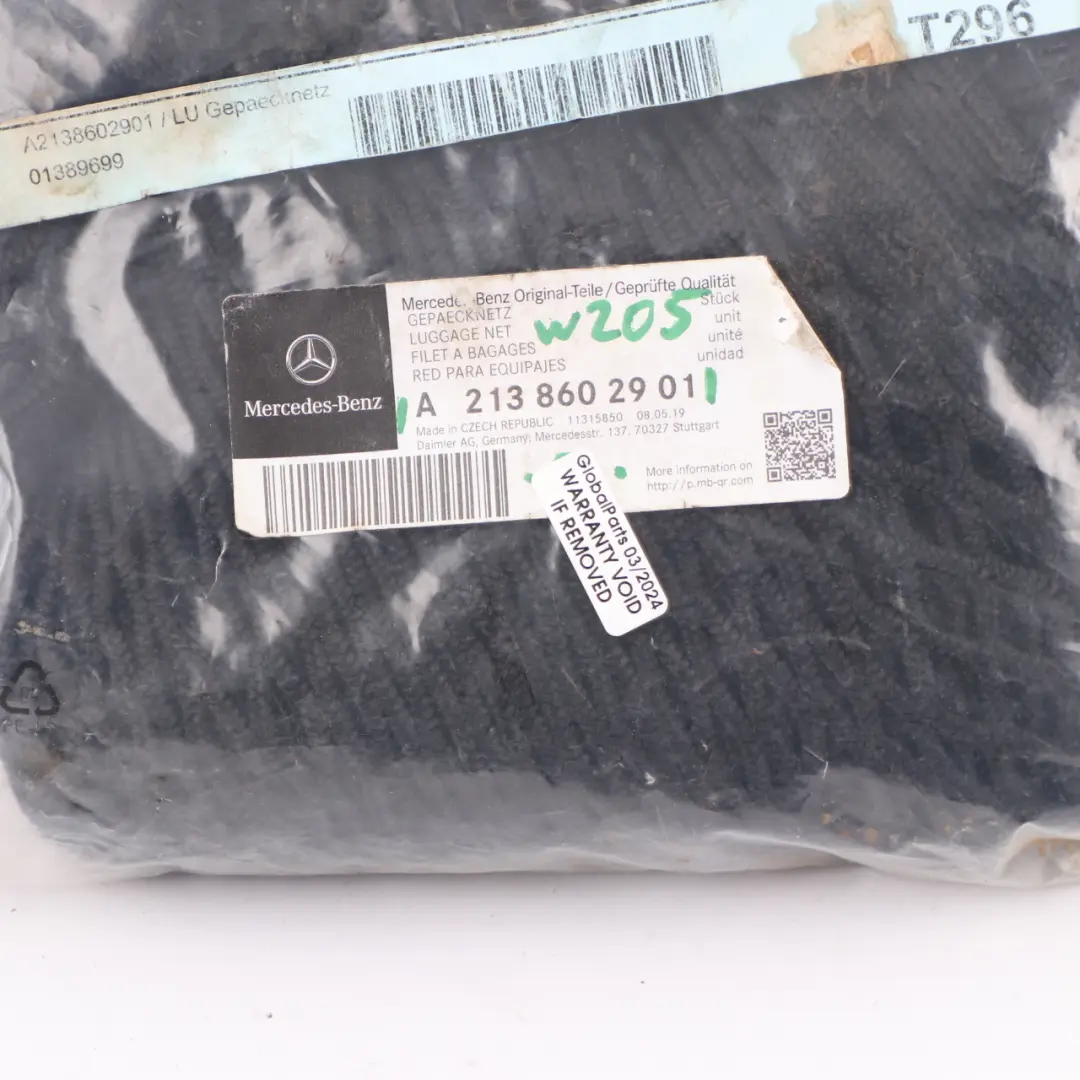 Net Mercedes W205 Luggage Compartment Holding Secure Trunk Net to with Part number A2138602901 Net Mercedes W205 Luggage Compartment Holding Secure Trunk Net - SKU A2138602901 - Part number A2138602901