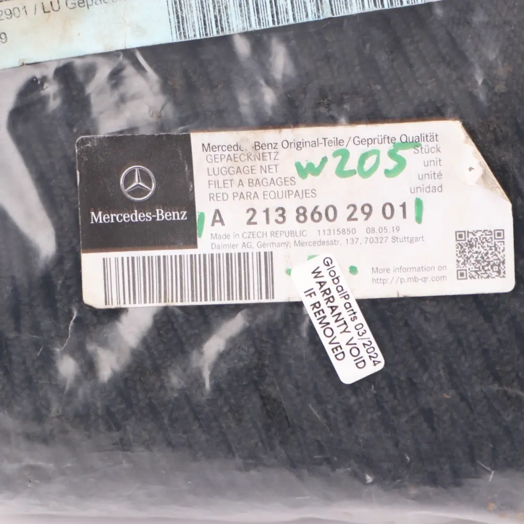 Net Mercedes W205 Luggage Compartment Holding Secure Trunk Net to with Part number A2138602901 Net Mercedes W205 Luggage Compartment Holding Secure Trunk Net - SKU A2138602901 - Part number A2138602901