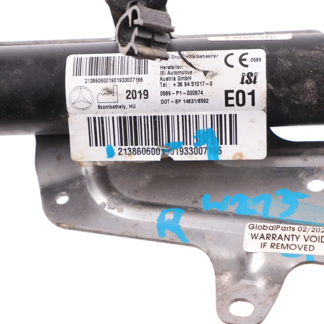 Mercedes W213 Engine Compartment Gas Generator Accident Protection - SKU A2138606001-1 - Part number A2138606001