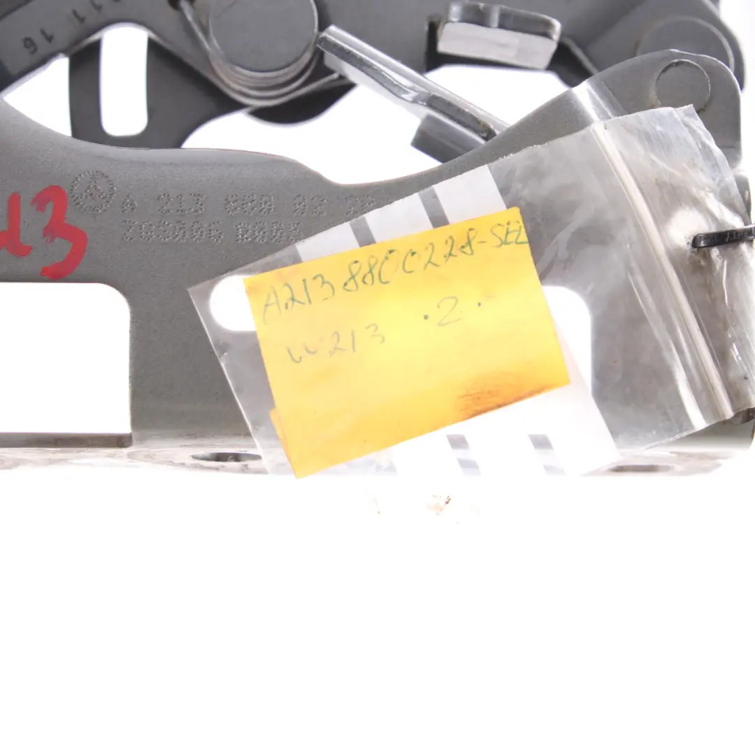 Hood Hinge Mercedes W213 S213 Bonnet Front Right O/S Selenite Grey - 992 to with Part number A2138800228 Hood Hinge Mercedes W213 S213 Bonnet Front Right O/S Selenite Grey - 992 - SKU A2138800228-SEL - Part number A2138800228