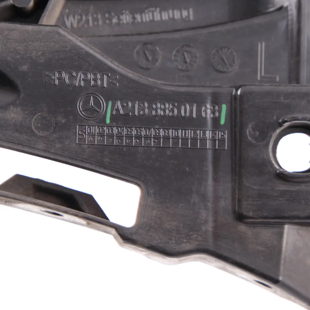 Guida paraurti posteriore sinistro supporto staffa per Mercedes W213 con numero di parte A2138850163 Mercedes W213 Guida paraurti posteriore sinistro supporto staffa - SKU A2138850163 - Numero di parte A2138850163
