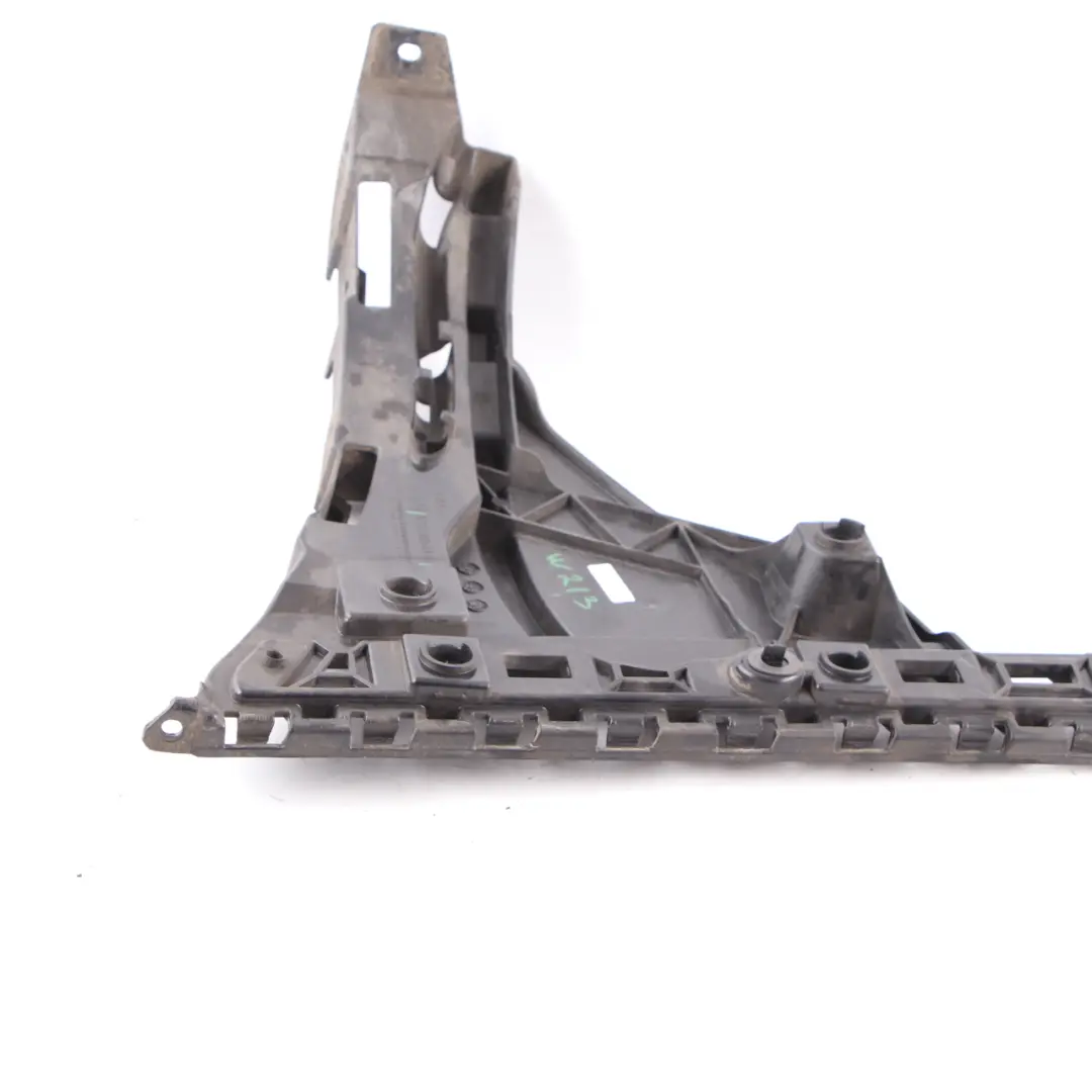 Guide Bumper Side Left N/S Mount Bracket Support to Mercedes W213 Rear with Part number A2138850163 Mercedes W213 Rear Guide Bumper Side Left N/S Mount Bracket Support - SKU A2138850163 - Part number A2138850163
