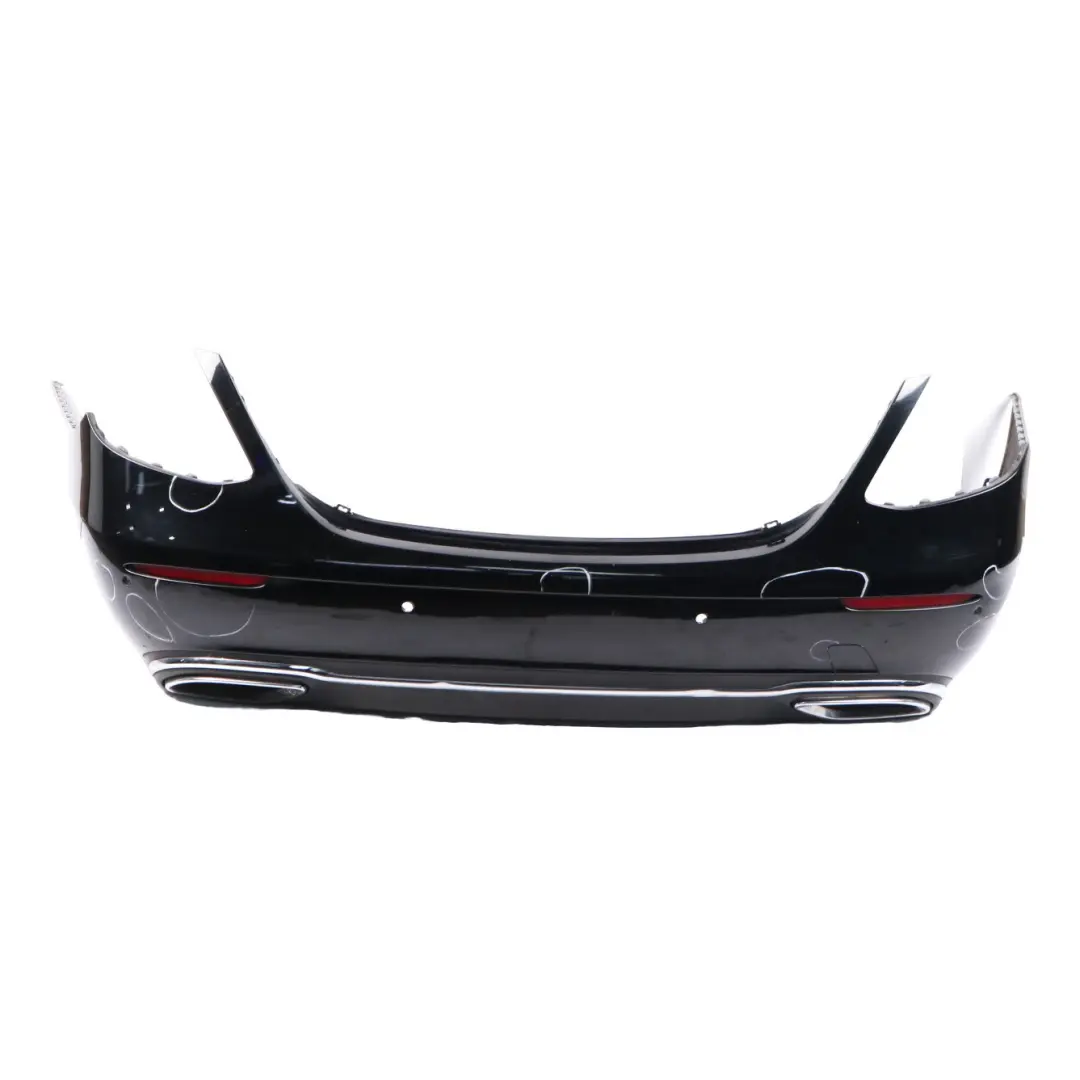Mercedes W213 Rear Bumper Trim Panel Covering Schwarz Black - 040 - SKU A2138850425-BLA - Part number A2138850425