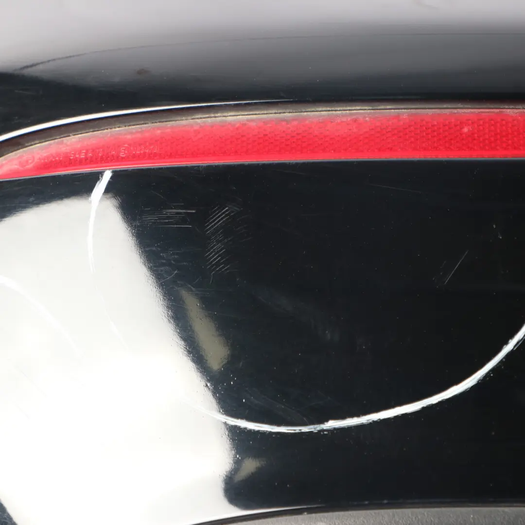 Bumper Trim Panel Covering Schwarz Black - 040 to Mercedes W213 Rear with Part number A2138850425 Mercedes W213 Rear Bumper Trim Panel Covering Schwarz Black - 040 - SKU A2138850425-BLA - Part number A2138850425