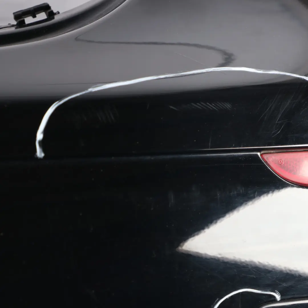 Bumper Trim Panel Covering Schwarz Black - 040 to Mercedes W213 Rear with Part number A2138850425 Mercedes W213 Rear Bumper Trim Panel Covering Schwarz Black - 040 - SKU A2138850425-BLA - Part number A2138850425