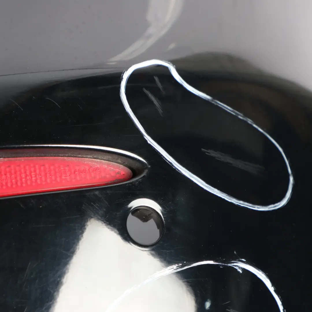 Mercedes W213 Rear Bumper Trim Panel Covering Schwarz Black - 040 - SKU A2138850425-BLA - Part number A2138850425