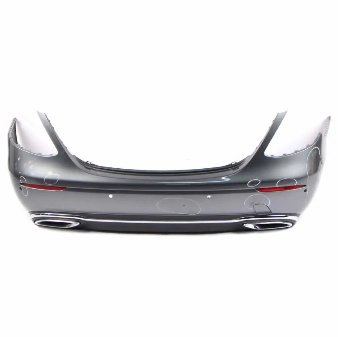 Bumper Trim Panel Covering Selenite Grey Metallic - 992 to Mercedes W213 Rear with Part number A2138850425 Mercedes W213 Rear Bumper Trim Panel Covering Selenite Grey Metallic - 992 - SKU A2138850425-SEL - Part number A2138850425