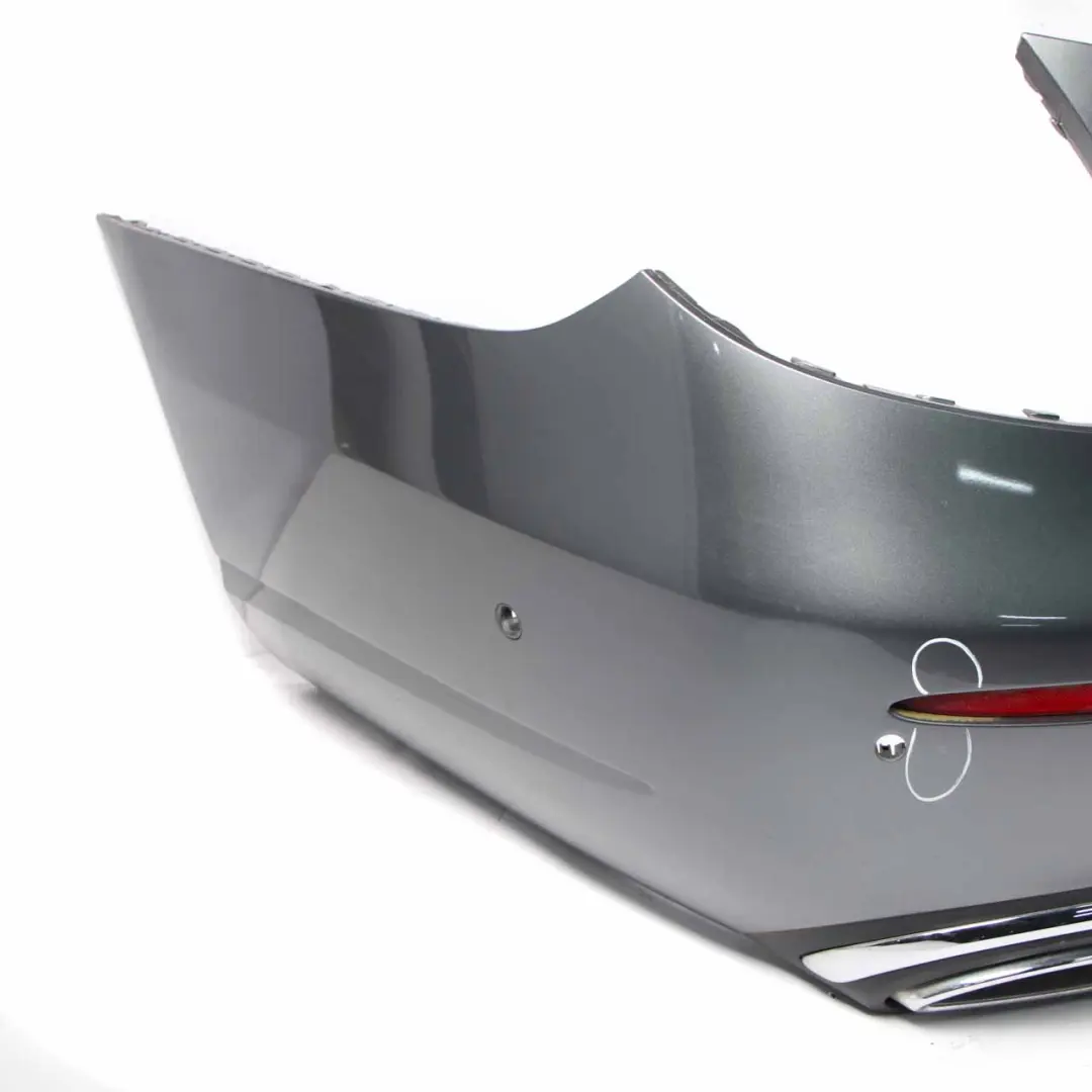 Mercedes W213 Rear Bumper Trim Panel Covering Selenite Grey Metallic - 992 - SKU A2138850425-SEL - Part number A2138850425