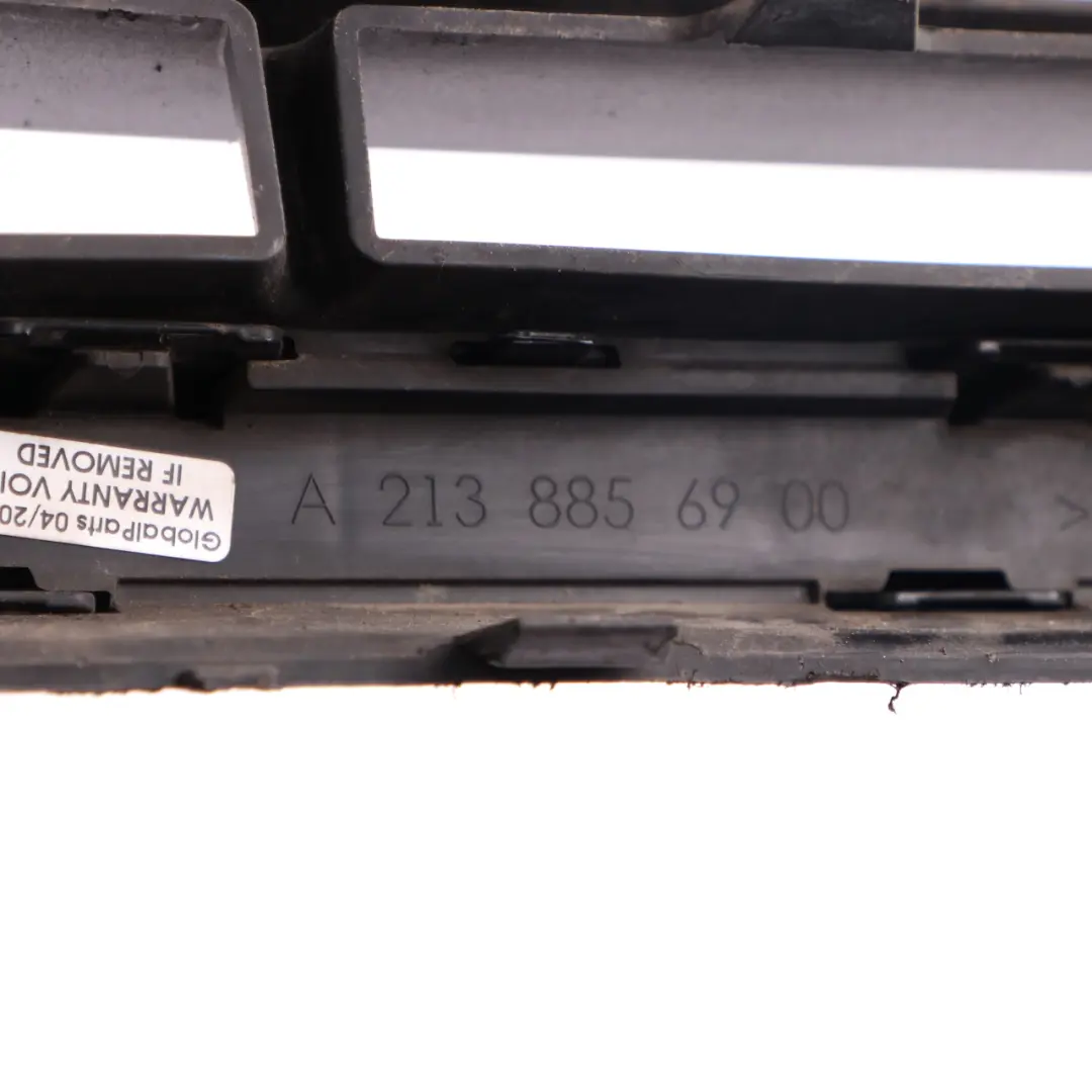 Bumper Grille Mercedes W213 C238 AMG Front Centre Lower Grid Panel to with Part number A2138856900 Bumper Grille Mercedes W213 C238 AMG Front Centre Lower Grid Panel - SKU A2138856900 - Part number A2138856900