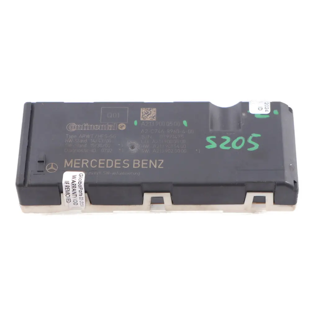 Trunk Module Mercedes S205 Automatic Trunk Lid Closing Control Unit to with Part number A2139000500 Trunk Module Mercedes S205 Automatic Trunk Lid Closing Control Unit - SKU A2139000500 - Part number A2139000500