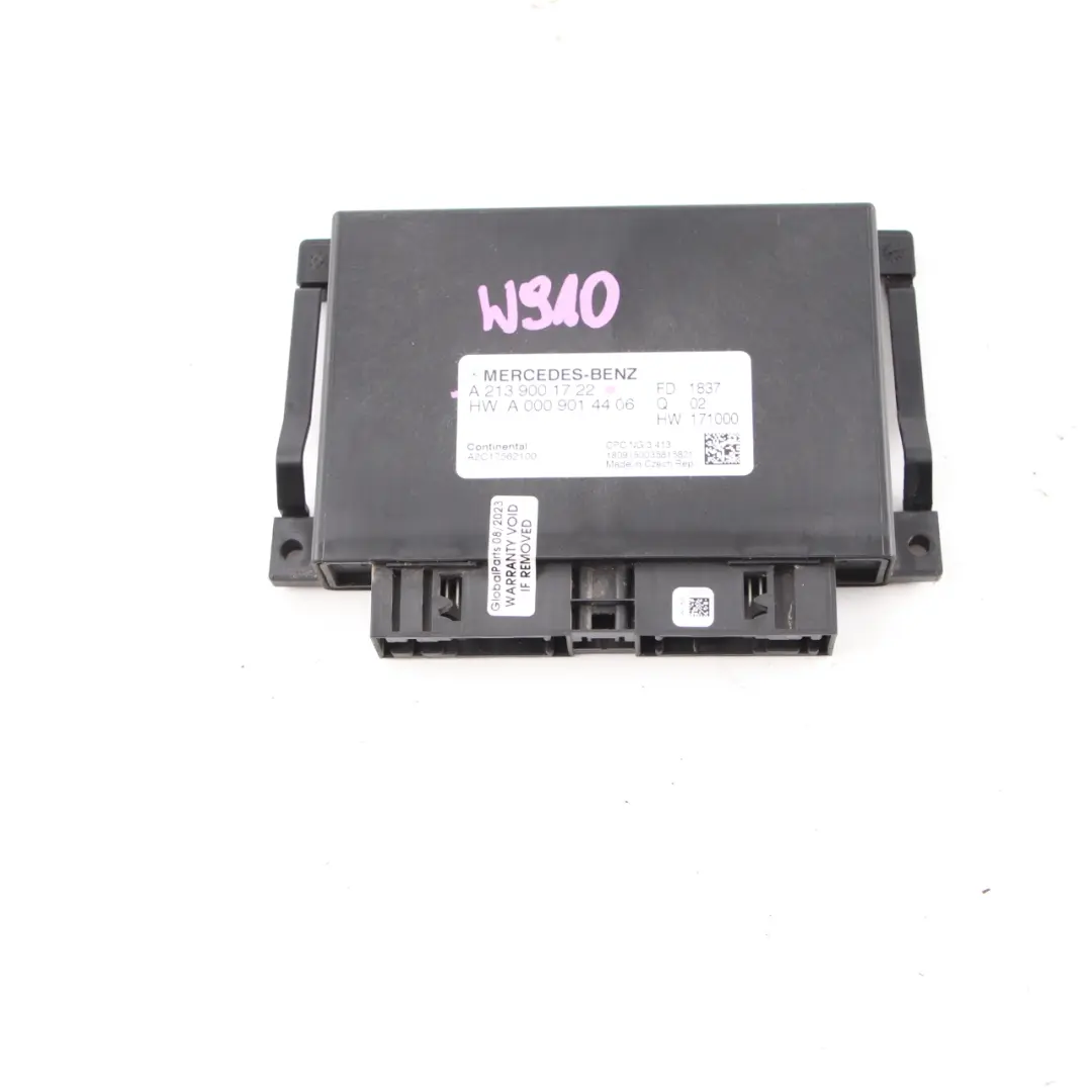 Mercedes W213 W907 Transmission Gearbox Control Unit Module ECU - SKU A2139001722 - Part number A2139001722
