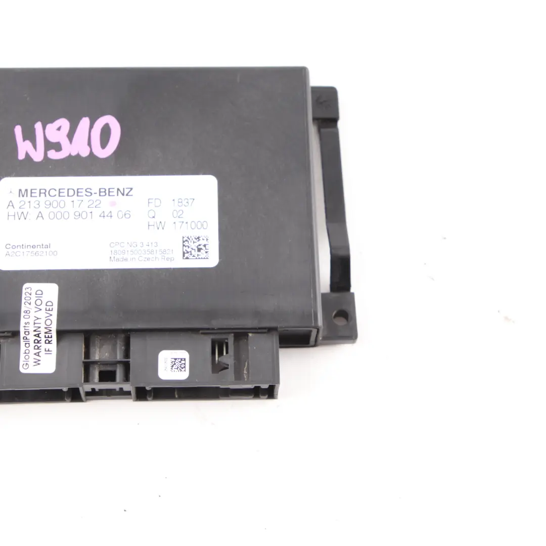 Mercedes W213 W907 Transmission Gearbox Control Unit Module ECU - SKU A2139001722 - Part number A2139001722