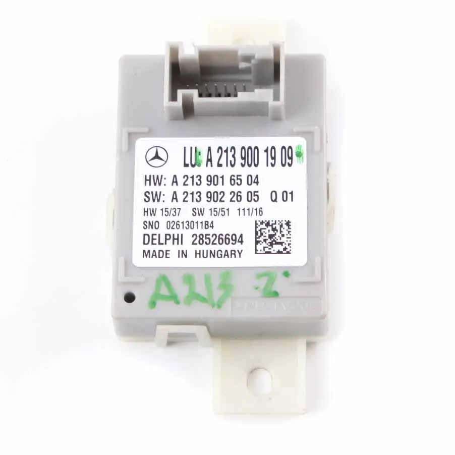Umgebungsbeleuchtung Steuergerät Modul ECU für Mercedes W213 mit Teilenummer A2139001909 Mercedes W213 Umgebungsbeleuchtung Steuergerät Modul ECU - SKU A2139001909 - Teilenummer A2139001909