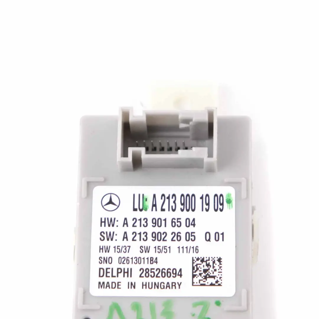 Mercedes W213 Ambient Lighting Control Unit Module ECU - SKU A2139001909 - Part number A2139001909
