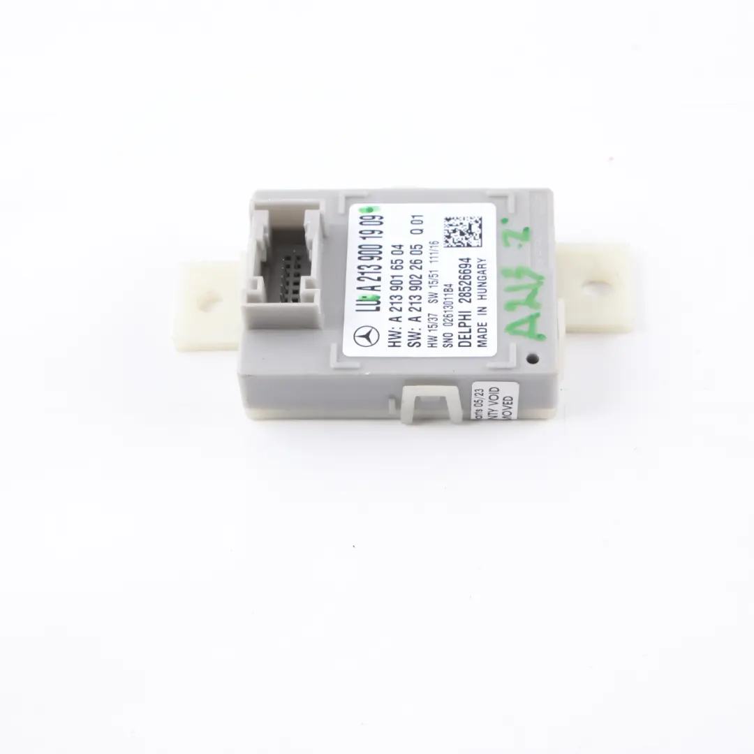 Unità di controllo luci ambiente Modulo ECU per Mercedes W213 con numero di parte A2139001909 Mercedes W213 Unità di controllo luci ambiente Modulo ECU - SKU A2139001909 - Numero di parte A2139001909