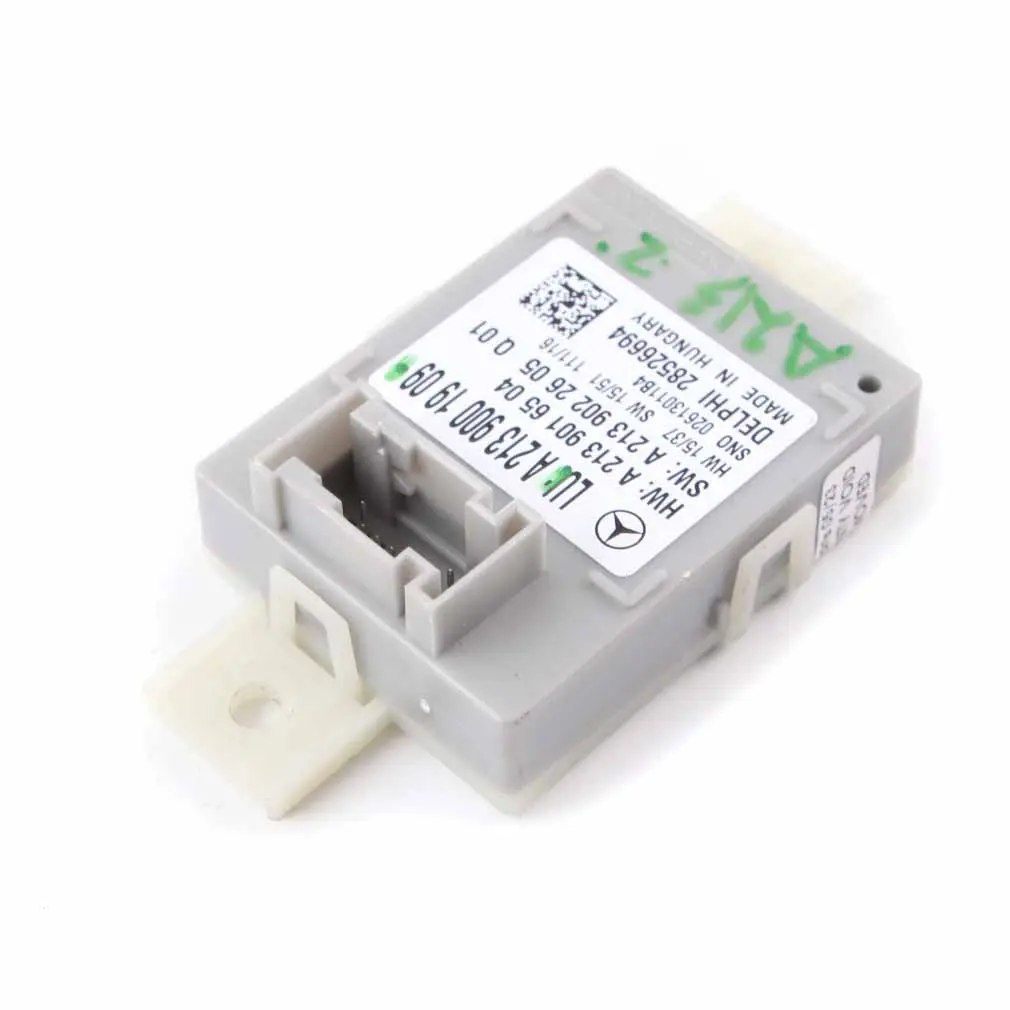 Unità di controllo luci ambiente Modulo ECU per Mercedes W213 con numero di parte A2139001909 Mercedes W213 Unità di controllo luci ambiente Modulo ECU - SKU A2139001909 - Numero di parte A2139001909