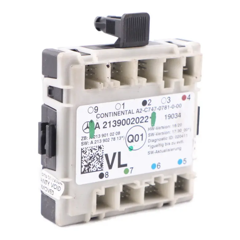 Moduł Sterownik Drzwi Lewy Przód ECU do Mercedes W213 C238 o numerze A2139002022 Mercedes W213 C238 Moduł Sterownik Drzwi Lewy Przód ECU - SKU A2139002022 - Numer Części A2139002022