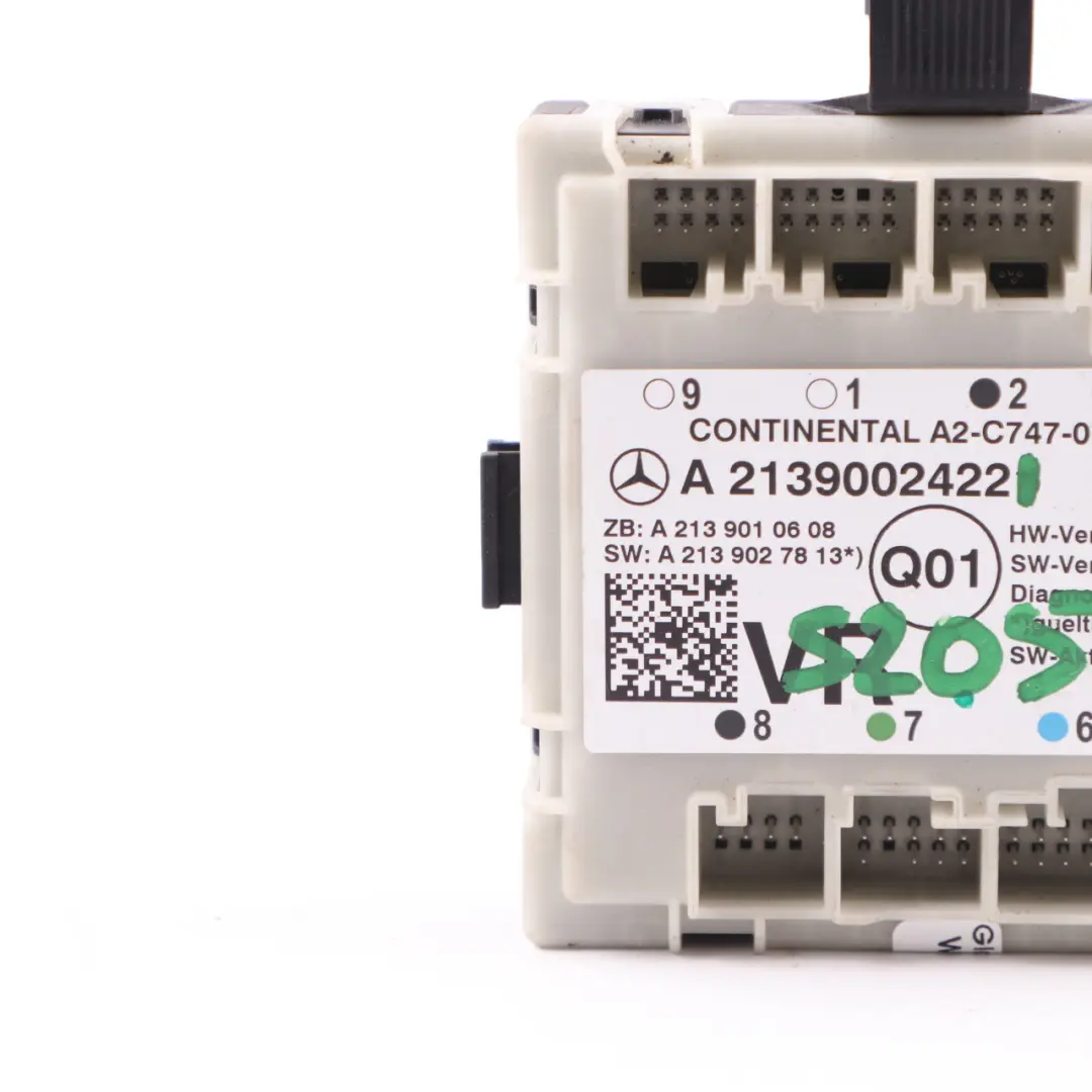 Mercedes S205 Modulo Porta anteriore destra Unità modulo controllo - SKU A2139002422 - Numero di parte A2139002422