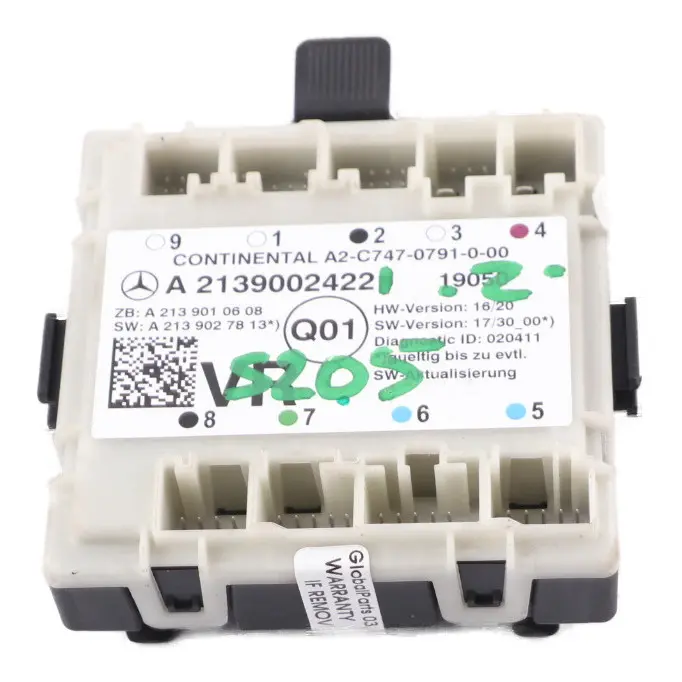 Modulo Di Controllo Modulo Porta Anteriore Destro per Mercedes W213 con numero di parte A2139002422 Mercedes W213 Modulo Di Controllo Modulo Porta Anteriore Destro - SKU A2139002422 - Numero di parte A2139002422