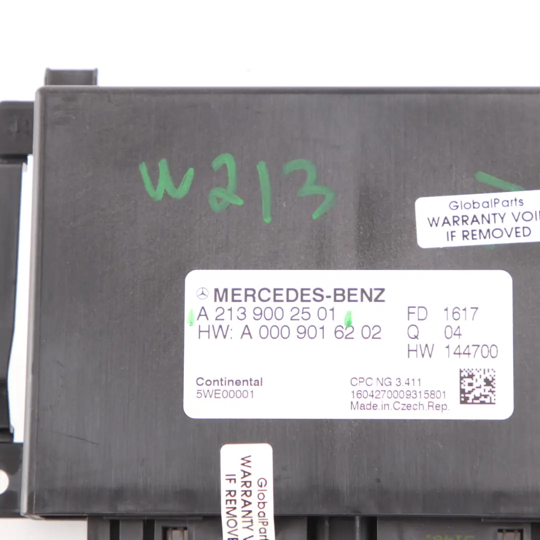 Mercedes W213 OM654.920 Automatic Transmission Control Unit Module - SKU A2139002501 - Part number A2139002501