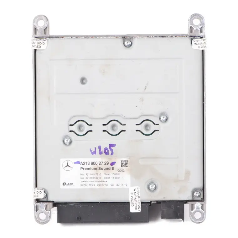 Amplifier Mercedes W205 Sound Amplifier Rear Module Premium Sound E to with Part number A2139002729 Amplifier Mercedes W205 Sound Amplifier Rear Module Premium Sound E - SKU A2139002729 - Part number A2139002729
