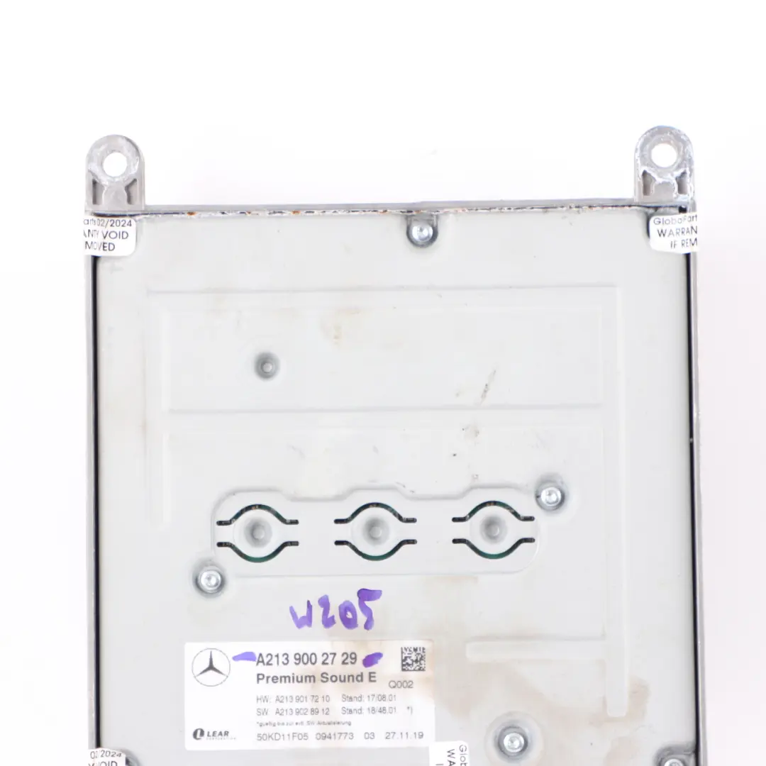 Amplifier Mercedes W205 Sound Amplifier Rear Module Premium Sound E to with Part number A2139002729 Amplifier Mercedes W205 Sound Amplifier Rear Module Premium Sound E - SKU A2139002729 - Part number A2139002729