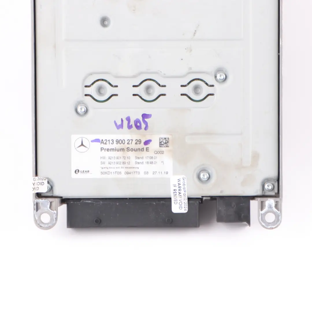  Amplifier Mercedes W205 Sound Amplifier Rear Module Premium Sound E - SKU A2139002729 - Part number A2139002729