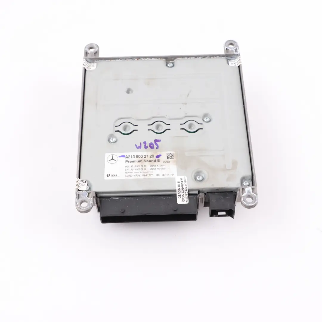  Amplifier Mercedes W205 Sound Amplifier Rear Module Premium Sound E - SKU A2139002729 - Part number A2139002729