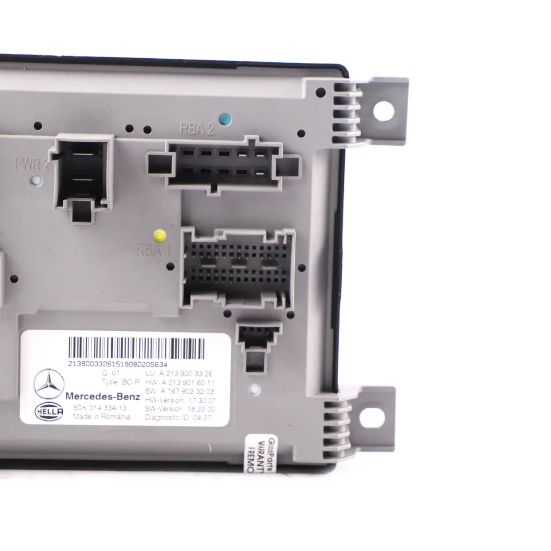 Módulo SAM Mercedes W213 C238 Unidad Control Maletero Trasero ECU para con número de pieza A2139003326 Módulo SAM Mercedes W213 C238 Unidad Control Maletero Trasero ECU - SKU A2139003326 - Número de pieza A2139003326