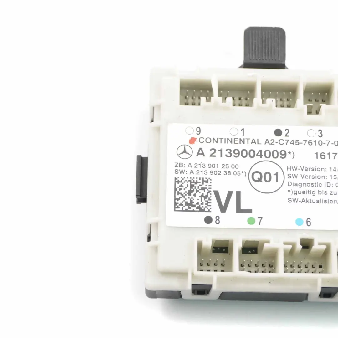 Mercedes W213 Door Module Front Left N/S Control Unit - SKU A2139004009 - Part number A2139004009