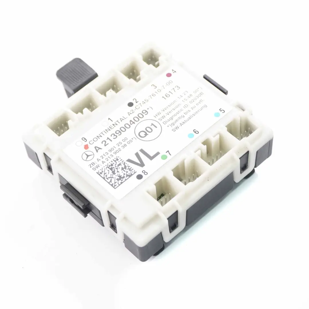 Modulo porta anteriore sinistra Unità controllo per Mercedes W213 con numero di parte A2139004009 Mercedes W213 Modulo porta anteriore sinistra Unità controllo - SKU A2139004009 - Numero di parte A2139004009