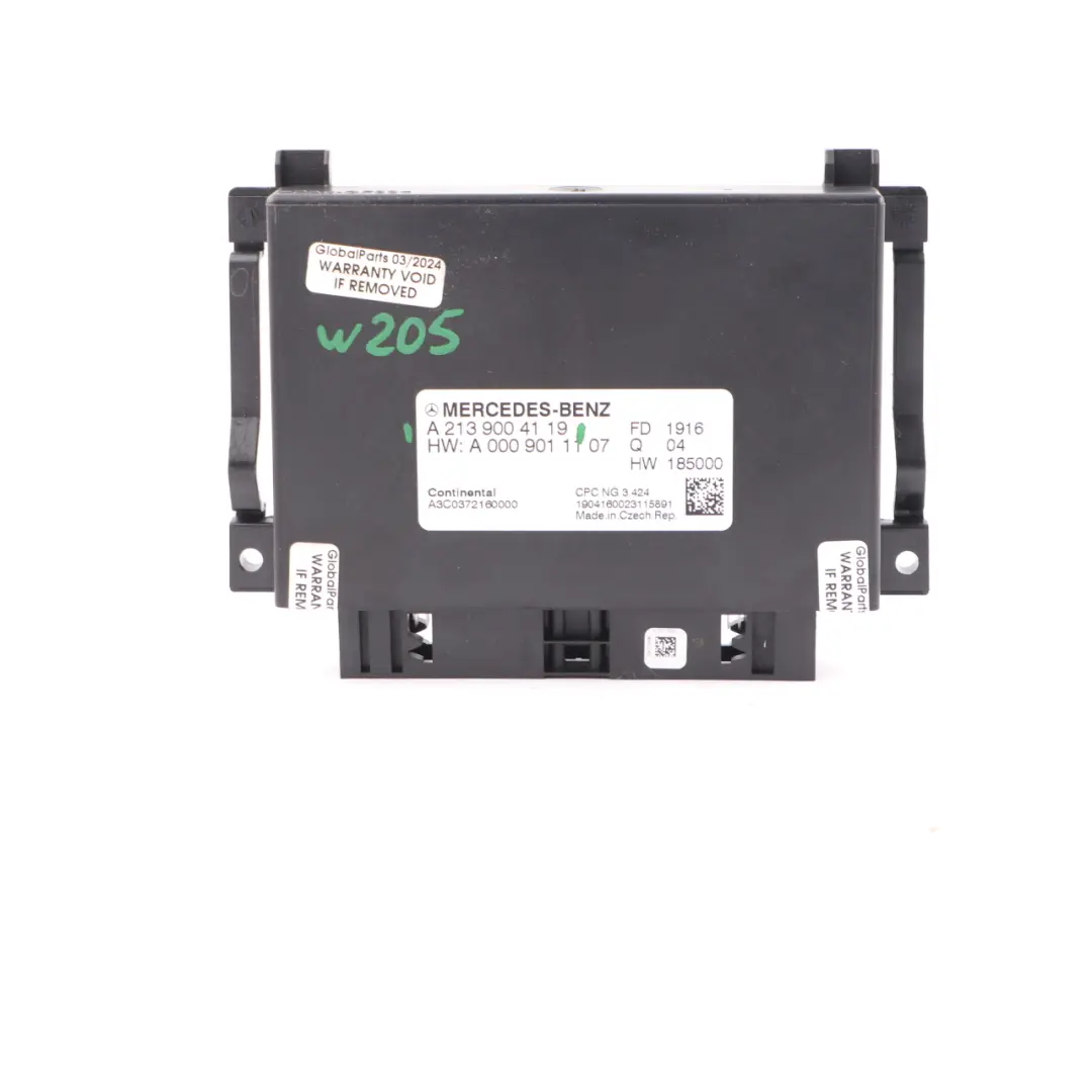 Módulo Mercedes W205 Unidad de Control de la Caja de Cambios para con número de pieza A2139004119 Módulo Mercedes W205 Unidad de Control de la Caja de Cambios - SKU A2139004119 - Número de pieza A2139004119