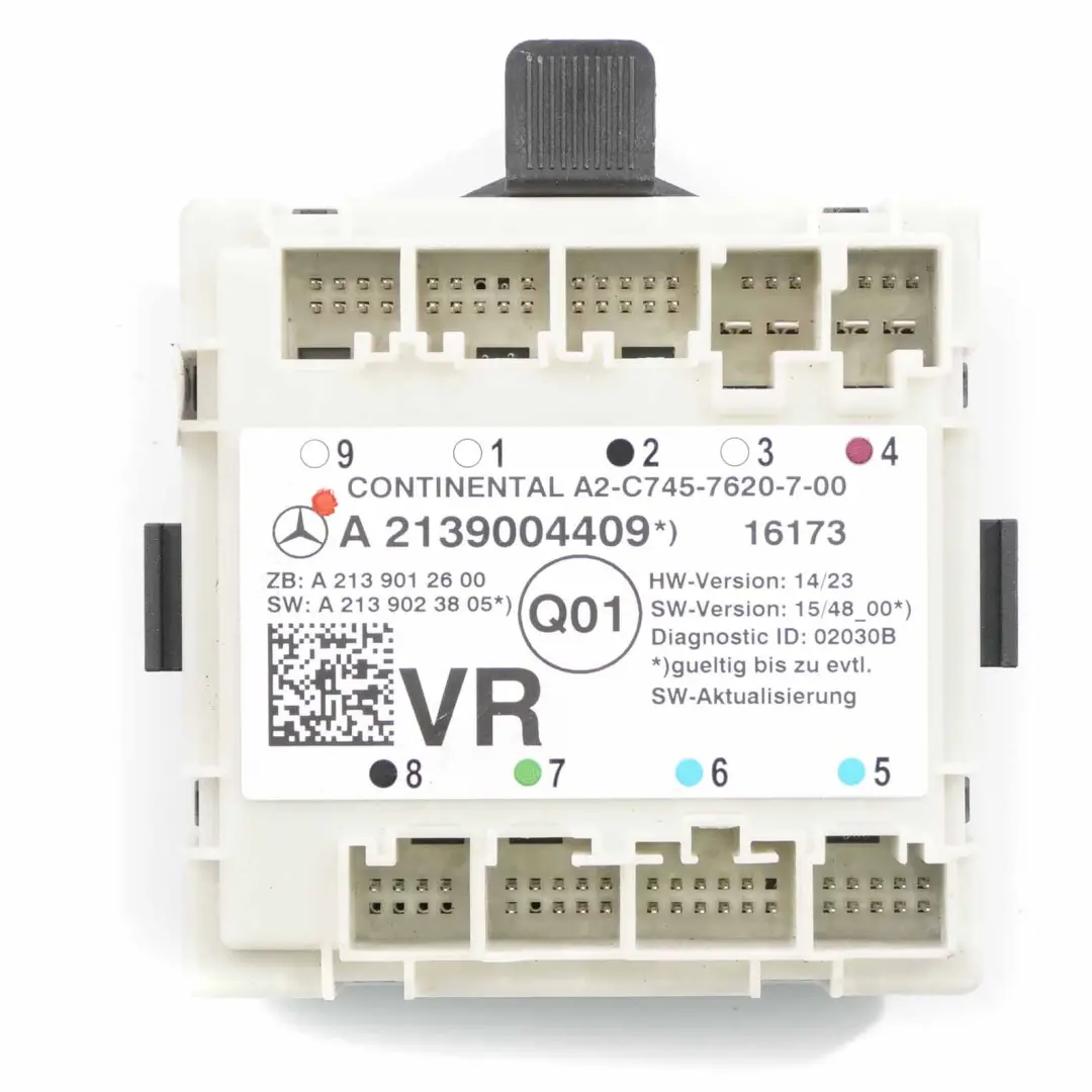 Modulo porta anteriore destra Unità controllo per Mercedes W213 con numero di parte A2139004409 Mercedes W213 Modulo porta anteriore destra Unità controllo - SKU A2139004409 - Numero di parte A2139004409