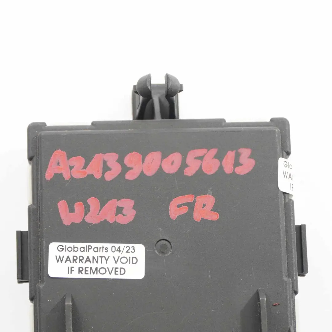 Module porte avant droit Unité de contrôle pour Mercedes W213 à propos du numéro de pièce A2139004409 Mercedes W213 Module porte avant droit Unité de contrôle - SKU A2139004409 - Numéro de pièce A2139004409