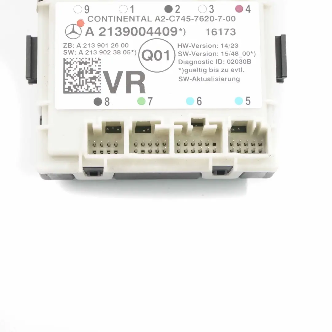 Tür modul vorne rechts Steuergerät für Mercedes W213 mit Teilenummer A2139004409 Mercedes W213 Tür modul vorne rechts Steuergerät - SKU A2139004409 - Teilenummer A2139004409