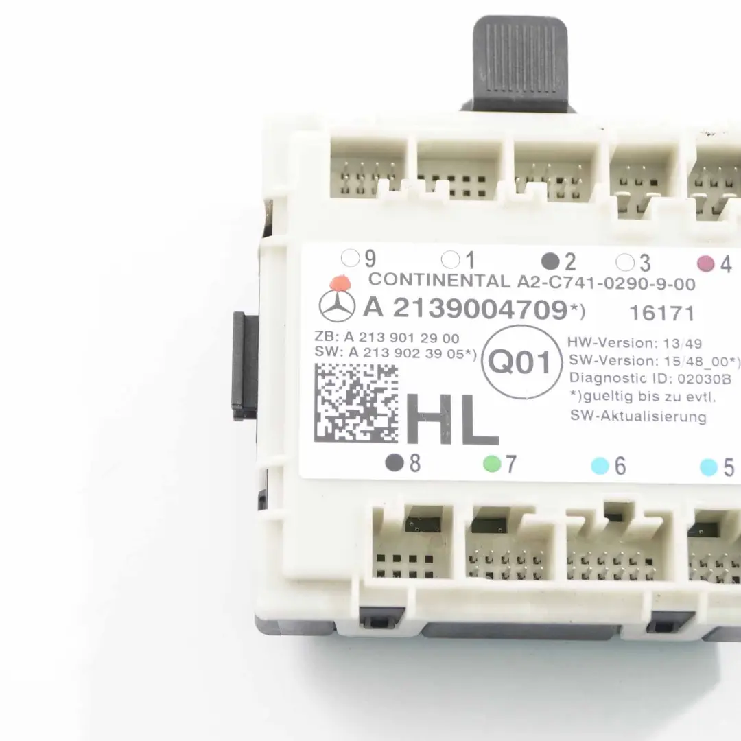 Mercedes W213 Modulo porta posteriore sinistra Unità di controllo - SKU A2139004709 - Numero di parte A2139004709