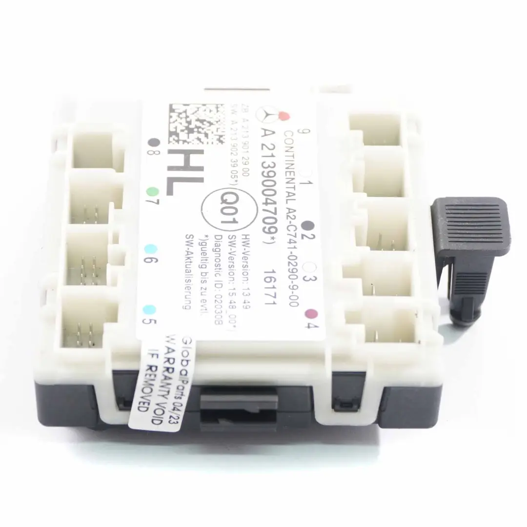 Mercedes W213 Modulo porta posteriore sinistra Unità di controllo - SKU A2139004709 - Numero di parte A2139004709