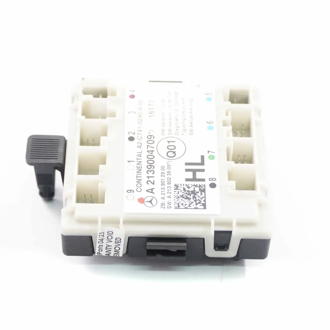 Tür modul hinten links Steuergerät für Mercedes W213 mit Teilenummer A2139004709 Mercedes W213 Tür modul hinten links Steuergerät - SKU A2139004709 - Teilenummer A2139004709