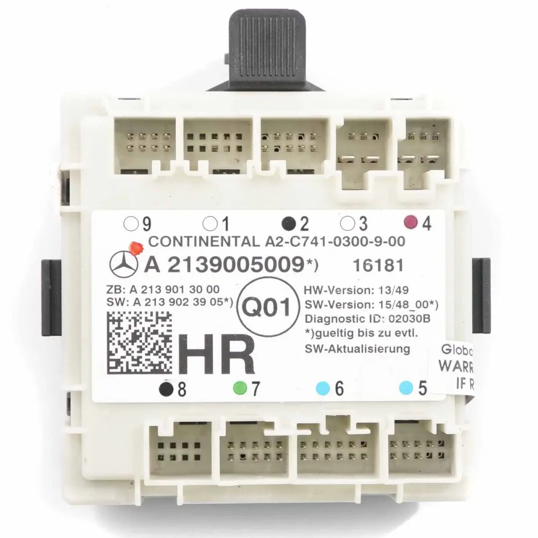 Door Module Rear Right O/S Control Unit to Mercedes W213 with Part number A2139005009 Mercedes W213 Door Module Rear Right O/S Control Unit - SKU A2139005009 - Part number A2139005009