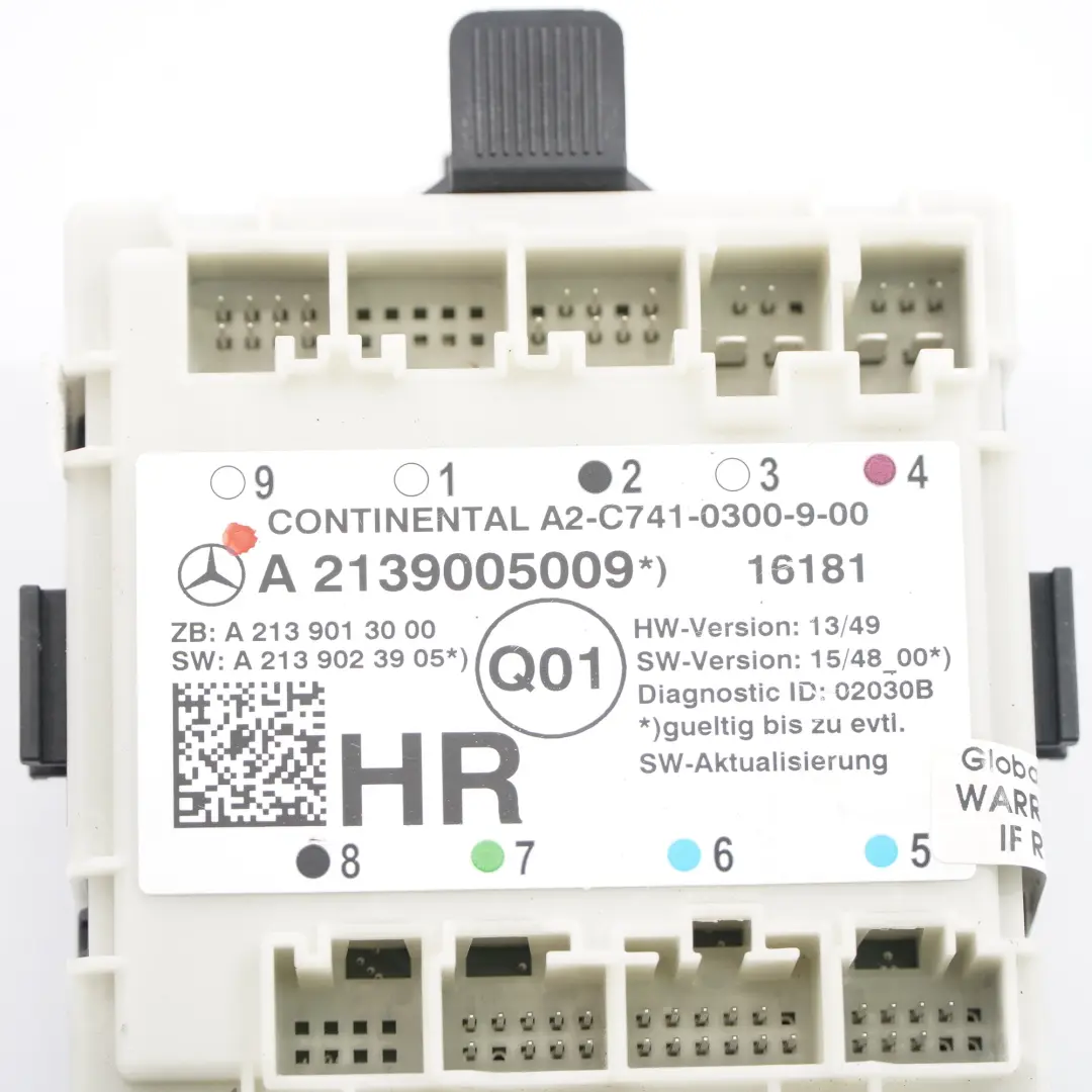 Mercedes W213 Modulo porta posteriore destra Unità controllo - SKU A2139005009 - Numero di parte A2139005009