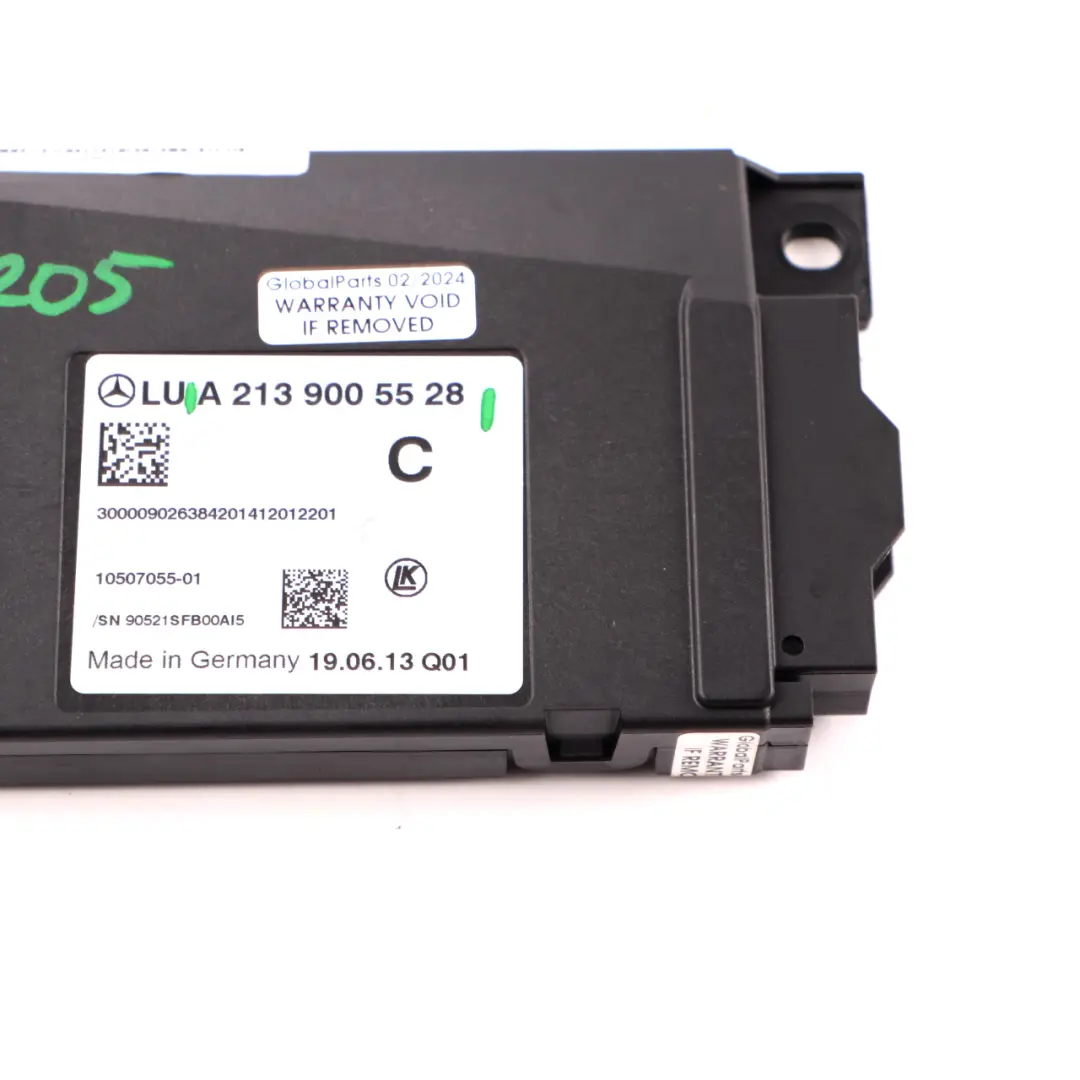 accensione centrale blocco controllo modulo ECU per Mercedes W205 W213 con numero di parte A2139005528 Mercedes W205 W213 accensione centrale blocco controllo modulo ECU - SKU A2139005528 - Numero di parte A2139005528