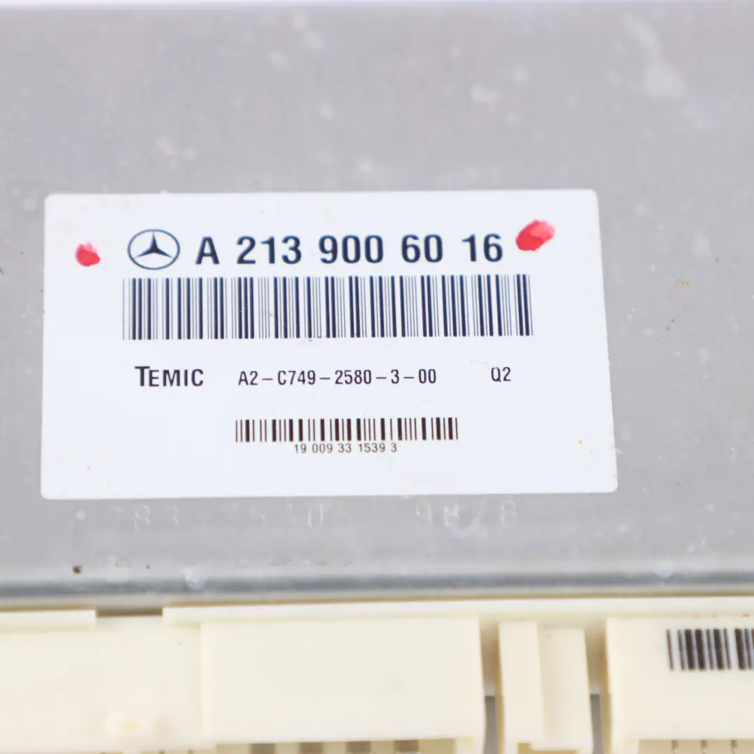 Sterownik Moduł AIRmatic Zawieszenia do Mercedes W213 C238 o numerze A2139006016 Mercedes W213 C238 Sterownik Moduł AIRmatic Zawieszenia - SKU A2139006016 - Numer Części A2139006016