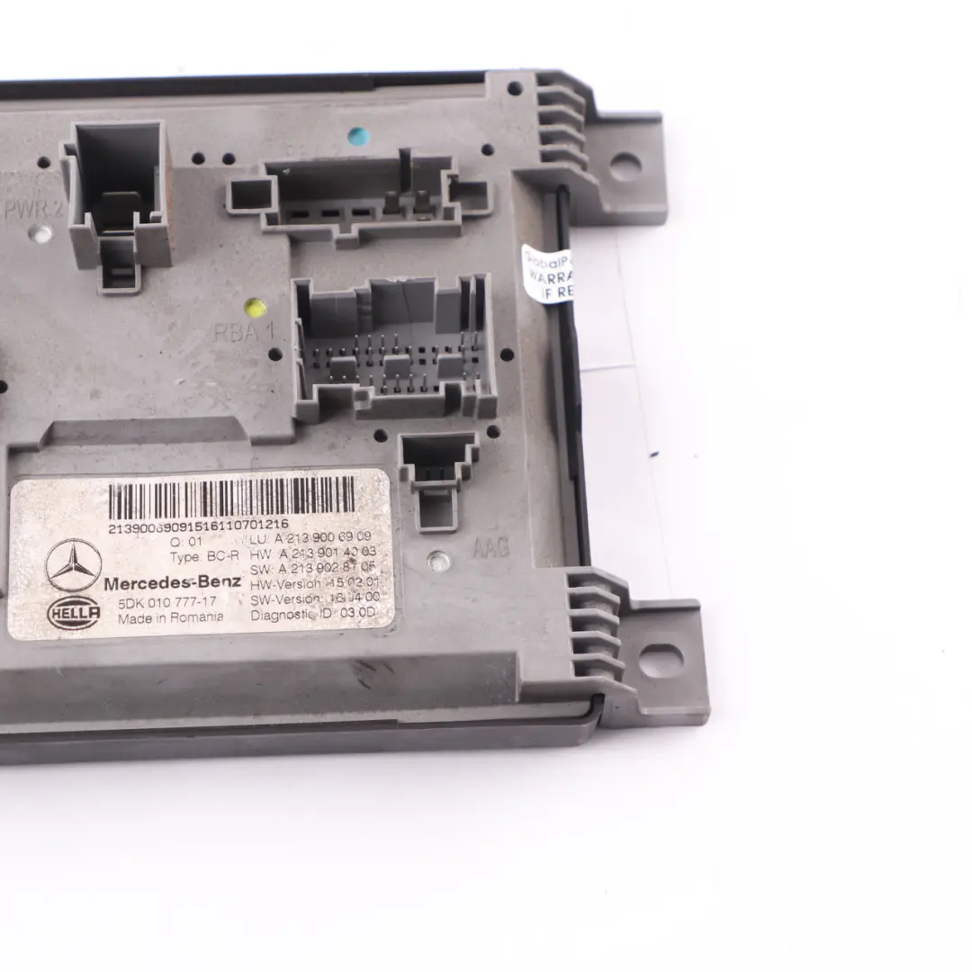 Unidad Control Módulo De Confort De La Carrocería BCM para Mercedes W213 con número de pieza A2139006909 Mercedes W213 Unidad Control Módulo De Confort De La Carrocería BCM - SKU A2139006909 - Número de pieza A2139006909