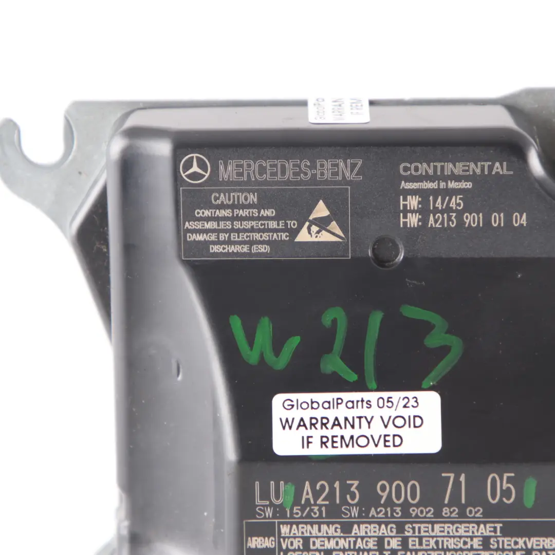 Air Module Mercedes W213 S213 W238 SRS Control Unit ECU - SKU A2139007105 - Part number A2139007105